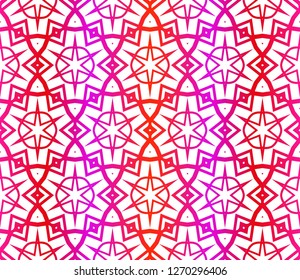 Red vector layout with floral seamless pattern. Pattern for wrapping gifts