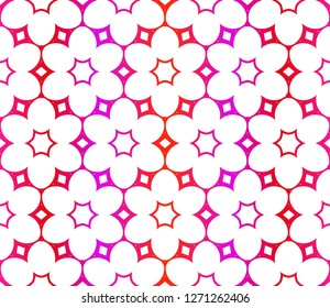Red vector layout with floral seamless pattern. Pattern for wrapping gifts