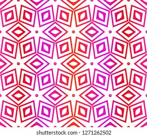 Red vector layout with floral seamless pattern. Pattern for wrapping gifts