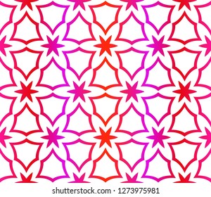 Red vector layout with floral seamless pattern. Pattern for wrapping gifts