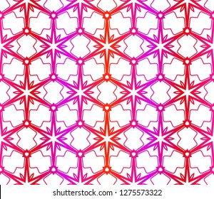 Red vector layout with floral seamless pattern. Pattern for wrapping gifts