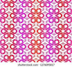 Red vector layout with floral seamless pattern. Pattern for wrapping gifts