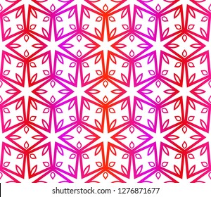 Red vector layout with floral seamless pattern. Pattern for wrapping gifts
