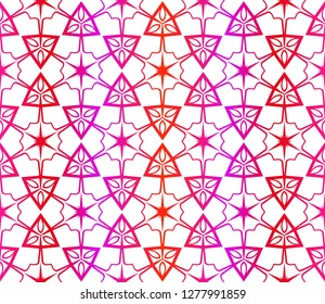 Red vector layout with floral seamless pattern. Pattern for wrapping gifts