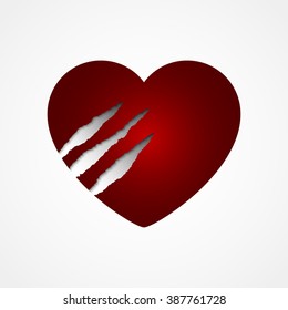 Red Vector Love Heart