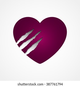 Red Vector Love Heart
