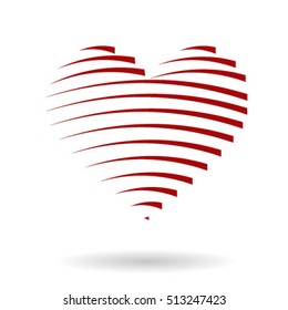Red Vector Love Heart