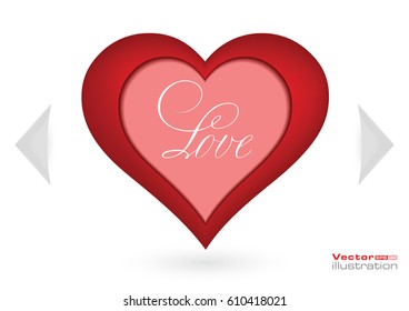 Red Vector Love Heart