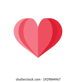 Red Vector Love Heart Illustrations On Stock Vector (Royalty Free ...