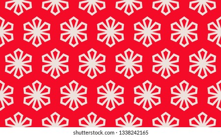 Red. Vector luxury abstract background. Vector seamless pattern