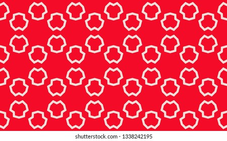 Red. Vector luxury abstract background. Vector seamless pattern