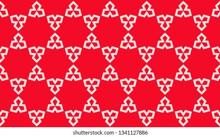 Red. Vector luxury abstract background. Vector seamless pattern