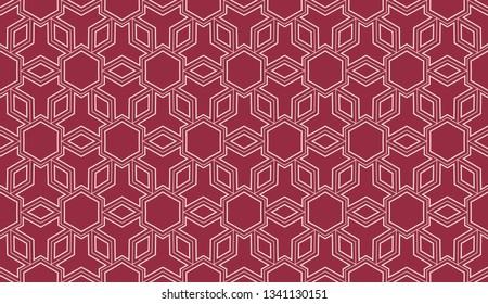 Red. Vector luxury abstract background. Vector seamless pattern