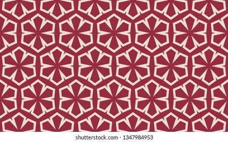 Red. Vector luxury abstract background. Vector seamless pattern