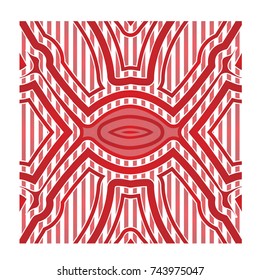 Red Vector Ornament Eye Spot Logo