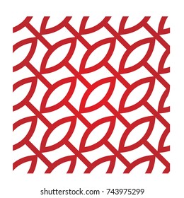 Red Vector Ornament Oval Spot Logo