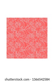 Red vector ornate pattern