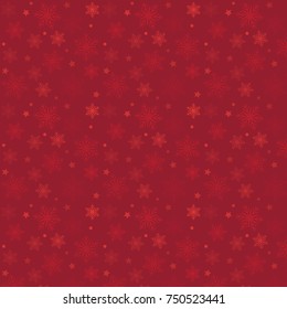 red Vector pattern Christmas background. Holiday abstract texture.