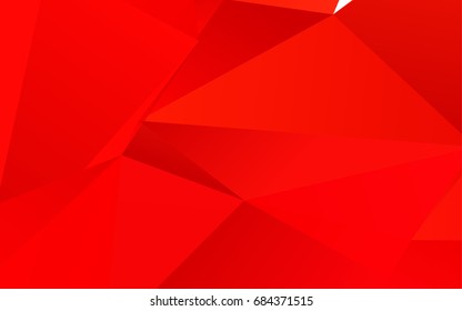 Red vector polygonal background. Colorful illustration in abstract style with gradient. The template can be used as a background for cell phones.