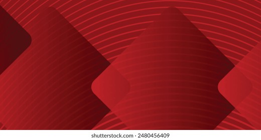 Red vector polygonal illustration, consisting of a rectangular pattern with diagonal lines for your business design. Geometric background in Origami style with gradient