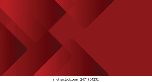  Ilustración poligonal de Vector rojo, que consta de rectángulos. Patrón rectangular para el diseño de su negocio. Fondo geométrico en estilo Origami con degradado