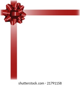 Red vector ribbon