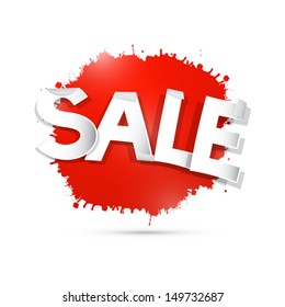 Red Vector Sale Icon