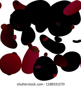 Red vector seamless cover with circles. Blurred bubbles on abstract backdrop with colorful gradient. Template for business cards, websites.