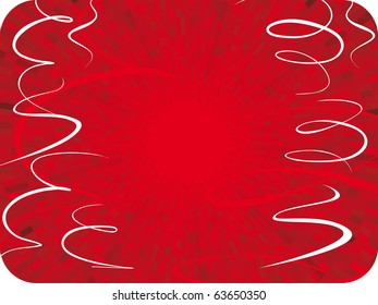 Red vector shiny party background