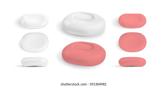 Red vector soap.