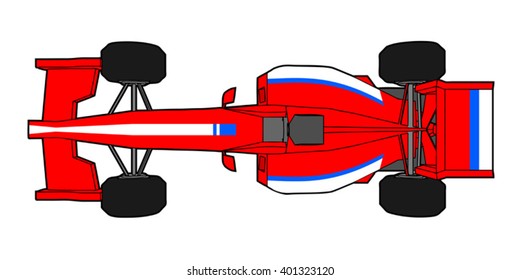 red vector sport car