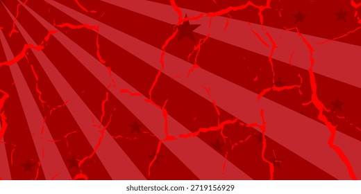 Fondo de explosión de estrella de Vector rojo ilustración vívida. eps 10