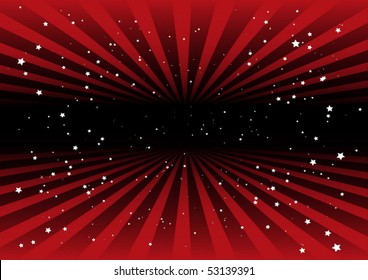 Red vector striped background