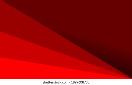 Red Vector Template Abstract background with curved lines and shadows. For the design of flyers, brochures, booklets, websites, wallpapers, etc.