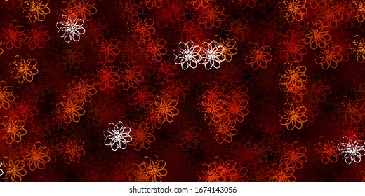 Red vector template with curves. Colorful illustration, which consists of curves. Pattern for commercials, ads.
