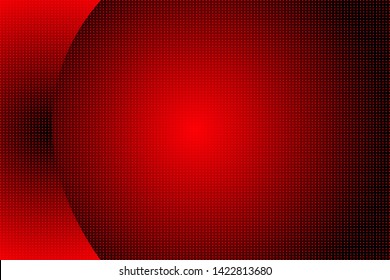 Red vector template with dot corner on abstract background with blue color gradient. Good design for ads, poster, banner, screen, backdrop and website