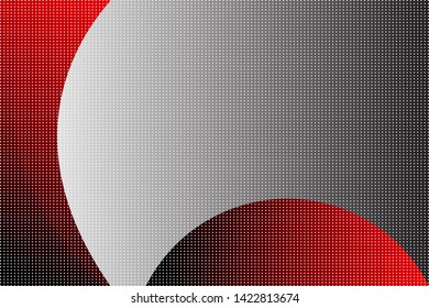 Red vector template with dot and curve on abstract background with blue color gradient. Good design for ads, poster, banner, screen, backdrop and website