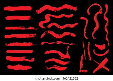 red vector template set of grunge banners abstract backgrounds for promotion