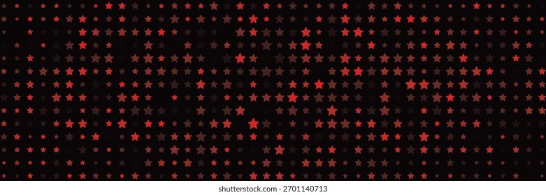 Plantilla de Vector rojo con estrellas celestes. Diseño decorativo borroso en estilo simple con estrellas. El patrón se puede utilizar para el año nuevo y folletos.