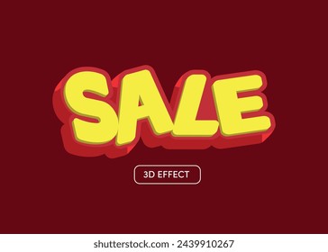 Texto del vector rojo escrito "SALE"