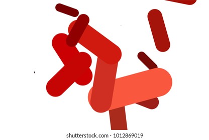Red vector texture with colored capsules. Blurred decorative design in simple style with lines. The pattern can be used for websites.
