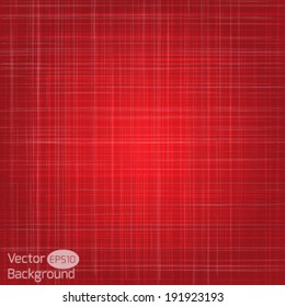 Red vector texture pattern. Eco canvas, textile. 