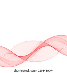 red vector wave