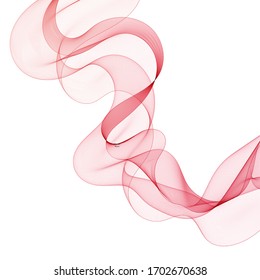 red vector wave. advertising template