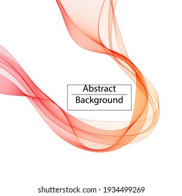 red vector wave. advertising template