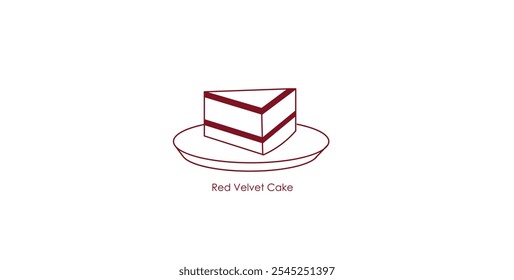 Red Velvet Cake Vape Icon Illustration