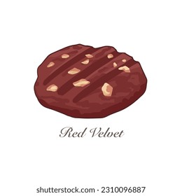 Red Velvet cookies is a famous traditional snack for festive seasons in Malaysian.