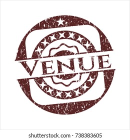 Red Venue distress rubber texture