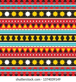 Red Vertical Abstract Geometric Seamless Pattern