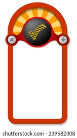 red vertical box for any text with check box